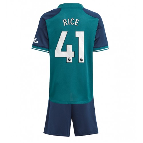 Dětský Fotbalový dres Arsenal Declan Rice #41 2023-24 Třetí Krátký Rukáv (+ trenýrky)